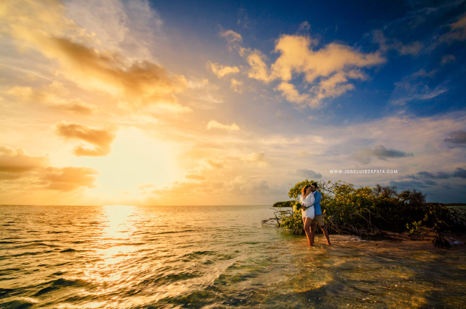 Aaron-&-Danica-Ambergris-Caye-Island-Belize-Sandbar-Wedding
