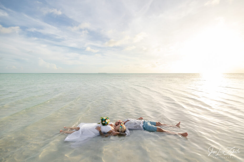 Adventure Sandbar Wedding Family Photos San Pedro Ambergris Caye Belize Photographer Jose Luis Zapata Photography